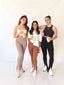Legging flare con abertura