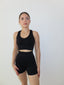Set short con top V