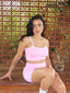 Set short tirantes bicolor