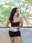 Set short tirantes bicolor