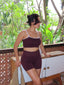 Set short tirantes bicolor